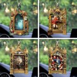 4PCS Harry Potter 25th Anniversary Custom Shape 2-Side Printed Acrylic Ornament – HOATT15325