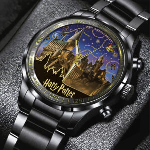 Harry Potter 25th Anniversary Black Stainless Steel Watch - TMTHU2794