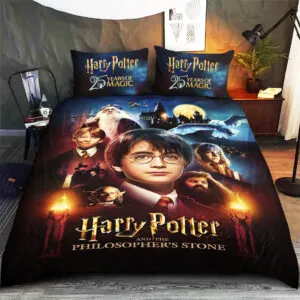 Harry Potter 25th Anniversary 3-Piece Duvet Bedding Set - HOATT15343