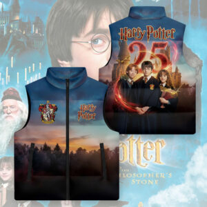 Harry Potter 25th Anniversary 3D Sleeveless Down Jacket - TMTHU2859
