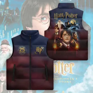 Harry Potter 25th Anniversary 3D Sleeveless Down Jacket - TMTHU2860