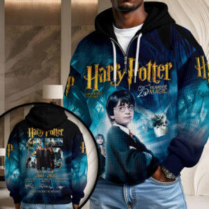 Harry Potter 25th Anniversary 3D Unisex Waffle Hoodie - HOATT15209