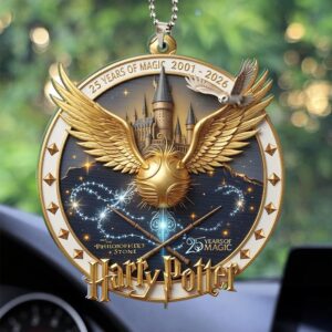 Harry Potter 25th Anniversary Custom shape 2-sided Acrylic Car Ornament - HOATT15338
