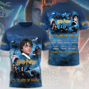 Harry Potter 25th Anniversary 3D Apparel - TMTHU2731