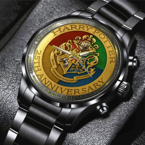 Harry Potter 25th Anniversary Black Stainless Steel Watch - TMTHU2727