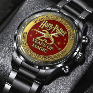 Harry Potter 25th Anniversary Black Stainless Steel Watch - TMTHU2726