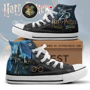 Harry Potter 25th Anniversary High Top Canvas Shoes - HOATT15232