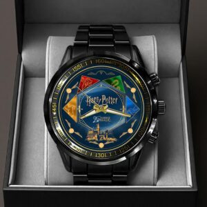 Harry Potter 25th Anniversary Black Stainless Steel Watch - HOATT15213