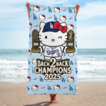 Hello Kitty x Los Angeles Dodgers Rectangle Beach Towel – TMTHU2695