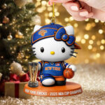 Hello Kitty x New York Knicks 2025 NBA Cup Champions Custom Shape 2-sided Acrylic Ornament – TMTHU2710