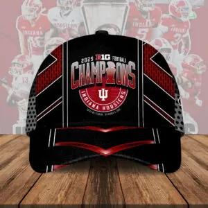 Indiana Hoosiers Football 2025 Big Ten Champions Classic Cap - HOATT14989