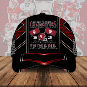 Indiana Hoosiers Football 2025 Big Ten Champions Classic Cap - HOATT15341