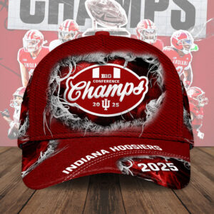 Indiana Hoosiers Football 2025 Big Ten Champions Classic Cap - TMTHU2854