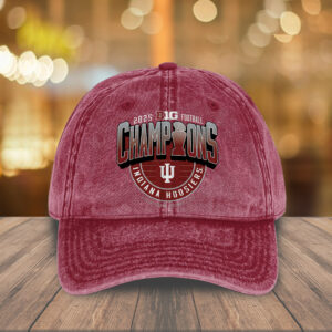 Indiana Hoosiers Football Wash Denim Cap - TANTN19452