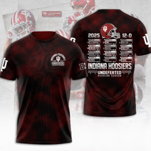 Indiana Hoosiers Football 3D Apparel - MAITM13952