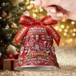 Indiana Hoosiers Football Big Ten Champions Custom Shape 2-sided Acrylic Ornament – TMTHU2545