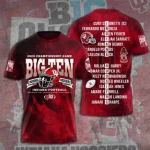 Indiana Hoosiers Football 3D Apparel - TANTN19266