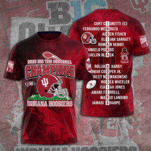 Indiana Hoosiers Football 3D Apparel - TANTN19267