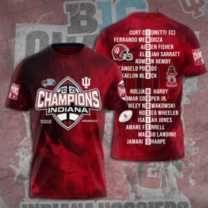 Indiana Hoosiers Football 3D Apparel - TANTN19268