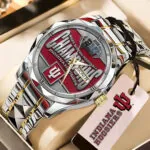 Indiana Hoosiers Football 2025 Big Ten Champions Alloy Luxury Quartz Watch – TMTHU2657