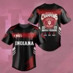 Indiana Hoosiers Football 2025 Big Ten Champions Baseball Jersey – HOATT15043