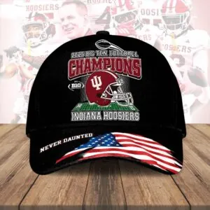 Indiana Hoosiers Football 2025 Big Ten Champions Classic Cap - HOATT14987