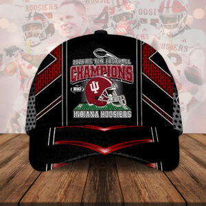 Indiana Hoosiers Football 2025 Big Ten Champions Classic Cap – HOATT15119