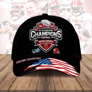Indiana Hoosiers Football 2025 Big Ten Champions Classic Cap - HOATT15257