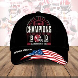 Indiana Hoosiers Football 2025 Big Ten Champions Classic Cap - HOATT15290