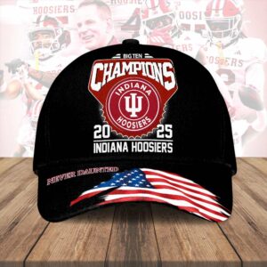 Indiana Hoosiers Football 2025 Big Ten Champions Classic Cap - HOATT15340
