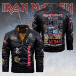 Iron Maiden 2D Leather Yellow Fleece Jacket – HOATT15270