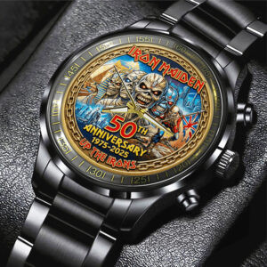 Iron Maiden 50th Anniversary Black Stainless Steel Watch - MAITM14241