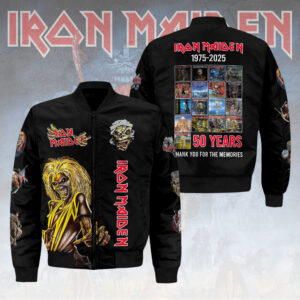 Iron Maiden 50th Anniversary 3D Bomber Jacket - HOATT14942