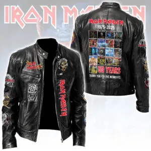 Iron Maiden 50th Anniversary Motorcycle Leather Jacket - HOATT14878