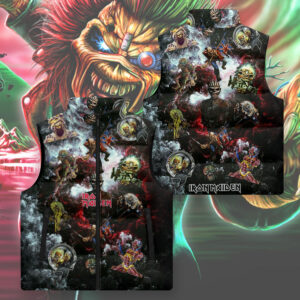 Iron Maiden 3D Sleeveless Down Jacket - TMTHU2980