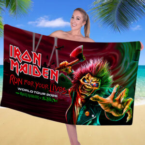 Iron Maiden Rectangle Beach Towel - TMTHU2821