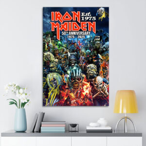 Iron Maiden Rectangle Canvas With Inner Frame - GNENEW798