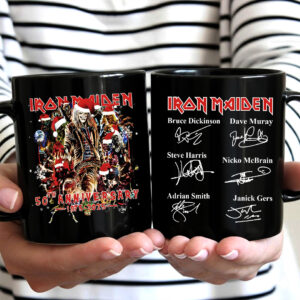 Iron Maiden 50th Anniversary Ceramic Mug - TMTHU2455