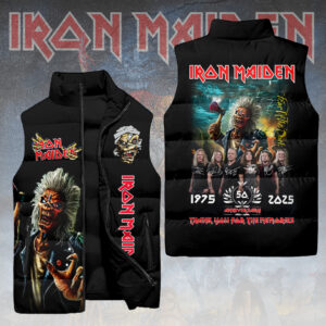 Iron Maiden 50th Anniversary 3D Sleeveless Down Jacket - HOATT14882