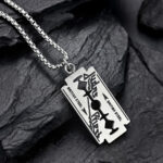 Judas Priest Stainless Steel Razor Blade Necklace – MAITMDROP041
