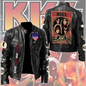 KISS Motorcycle Leather Jacket - TMTHU2487