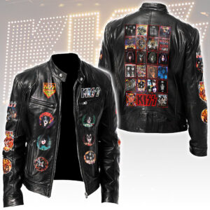KISS  Motorcycle Leather Jacket - HOATT15386