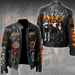 KISS Motorcycle Leather Jacket - TMTHU2853