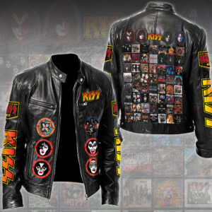 KISS Motorcycle Leather Jacket - TMTHU2978