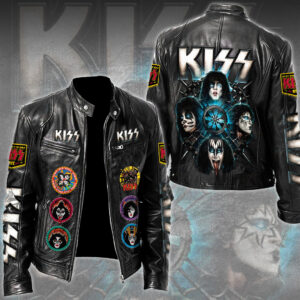 KISS Motorcycle Leather Jacket - TMTHU2486