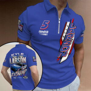 Kyle Larson 2025 NASCAR Cup Series Champion Zip Polo Shirt - TANTN19076
