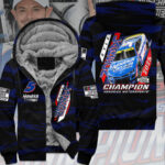 Kyle Larson 2025 NASCAR Cup Series Champions 3D Fleece Zip Hoodie – TMTHU2499