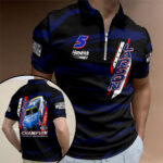 Kyle Larson Nascar Cup Series Champion Zip Polo Shirt – TMTHU2416
