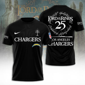 Los Angeles Chargers x The Lord of The Rings 25 Years 3D Apparel - TANTN19570