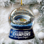 Los Angeles Dodgers 2025 World Series Champions Custom Shape 2-sided Acrylic Ornament – HOATT14868